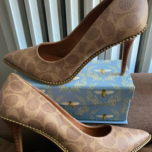 Coach leather high heels 7.5 - Picture 13 of 15